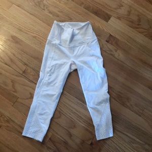 lululemon white 3/4 leggings